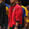 Shop Steph Curry Red Bomber Jacket
