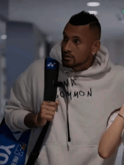Nick Kyrgios Break Point Common White Hoodie