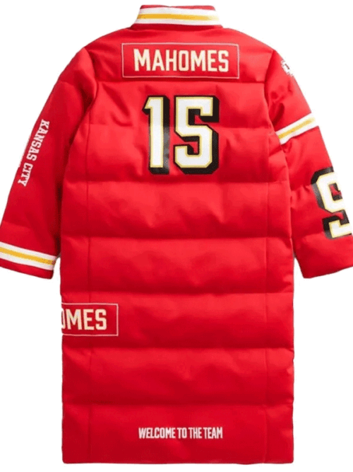 Buy Patrick Mahomes KC Red Puffer Coat