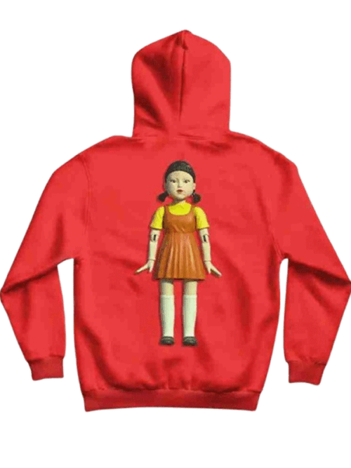 Shop Squid Game TV Series Doll Red Hoodie