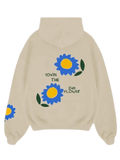 You're the Beige Oversized Hoodie