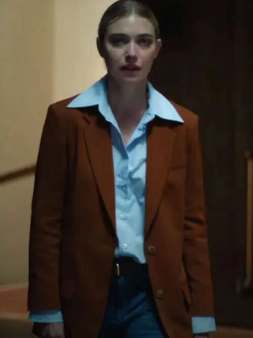 Buy All of You 2025 Imogen Poots Brown Blazer