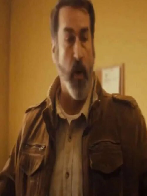 Shop Bad Man Rob Riggle Brown Jacket