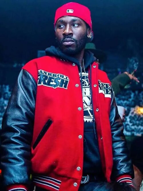 Buy Bankroll Fresh Red and Black Jacket