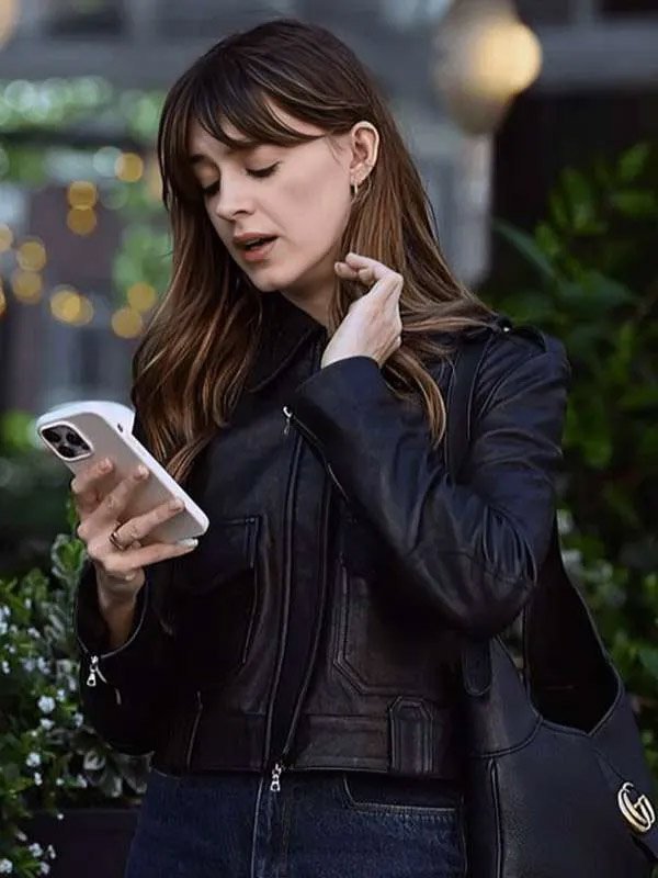 Buy Daisy Edgar-Jones Black Cropped Jacket