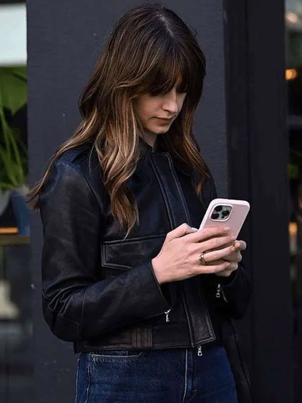 Shop Daisy Edgar-Jones Black Jacket