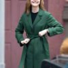 Shop Elle Fanning Green Coat