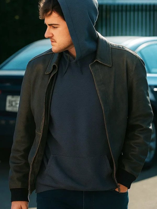 Shop Halloween Aftermath Cole Leather Jacket