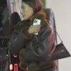 Buy LA Hailey Bieber Shearling Leather Jacket