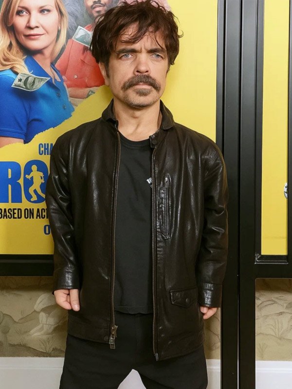 Shop Roofman Peter Dinklage Leather Jacket