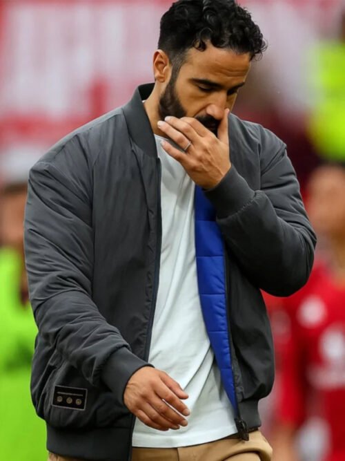 Shop Ruben Amorim Black Bomber Jacket