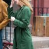 Shop Elle Fanning A Complete Unknown Green Coat