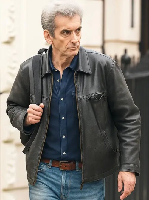 Buy The Hack David Tennant Black Leather Jacket