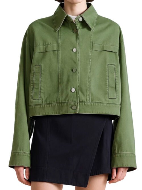 Shop The Social Andrea Bain Crop Jacket