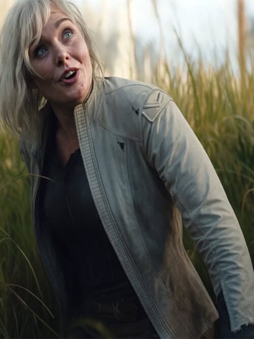 Shop Thia Predator Badlands White Jacket