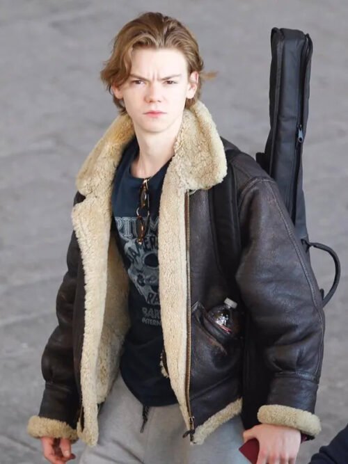 Buy Thomas Brodie-Sangster Brown Jacket