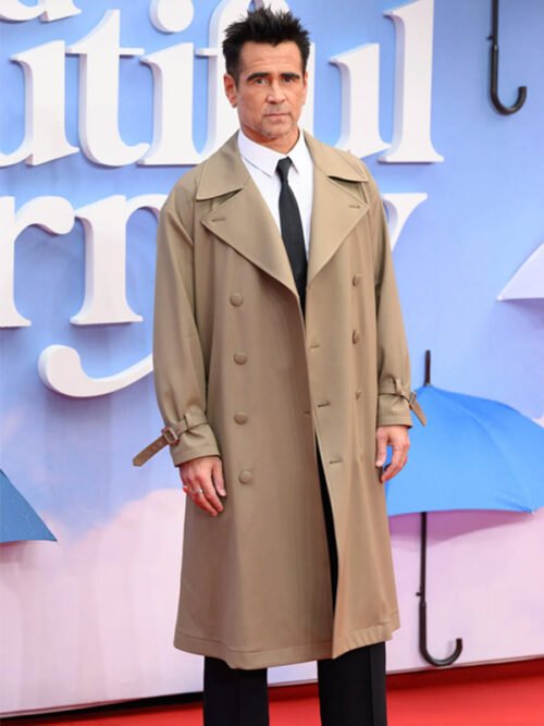 Shop A Big Bold Beautiful Journey Colin Farrell Beige Coat