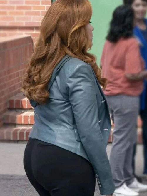 Buy Abbott Elementary S05 Melissa Schemmenti Leather Blazer