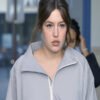 Shop Adele Exarchopoulos PFW Grey Jacket