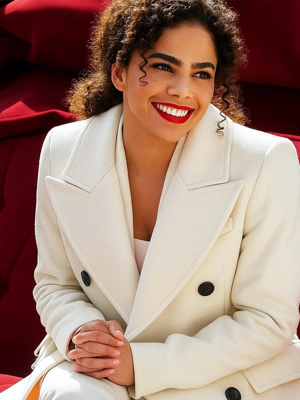 Shop Antonia Gentry Ginny & Georgia S03 White Coat