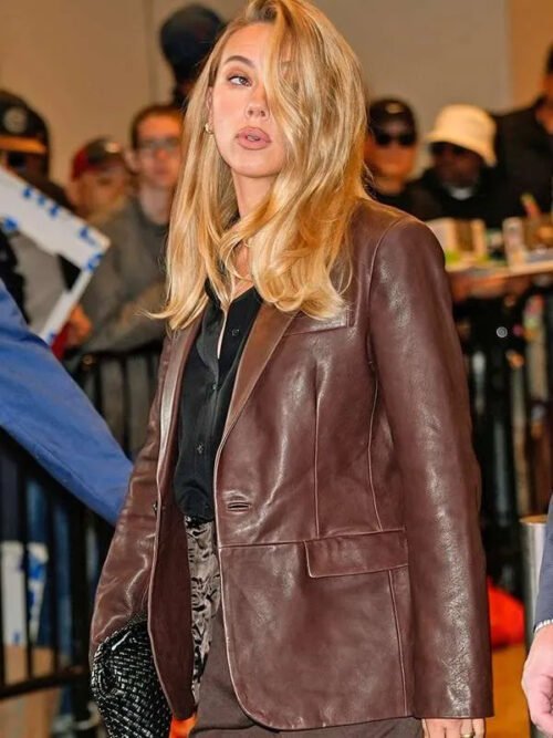 Shop CBS Mornings NYC Scarlett Johansson Brown Blazer