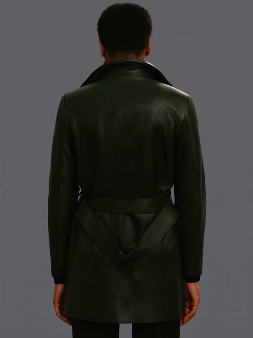 Shop Christine Adams Hijack Leather Coat