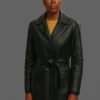 Shop Christine Adams Leather Coat