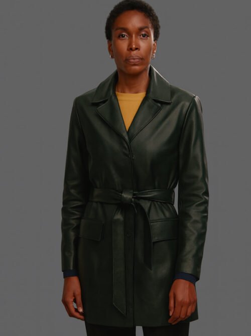 Shop Christine Adams Leather Coat