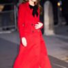 Shop Christmas Carol Service Kate Middleton Red Coat