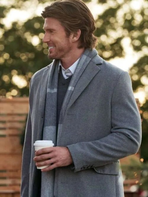 Shop Christopher Russell Grey Wool Coat