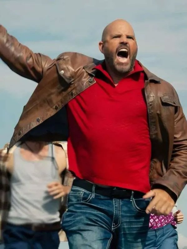 Shop David Denman Peacemaker Brown Leather Jacket