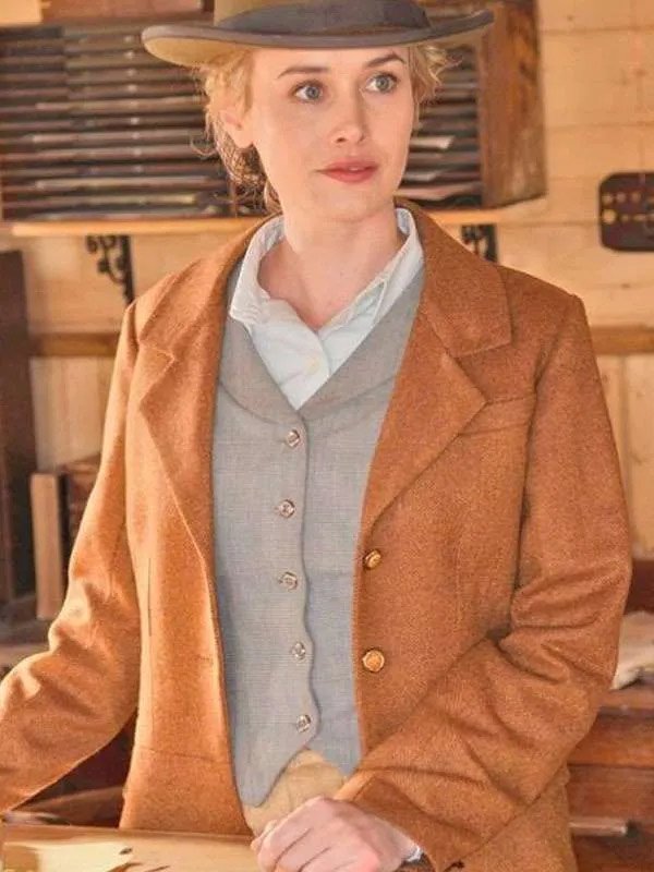 Shop Dominique McElligott Hell on Wheels Wool Coat
