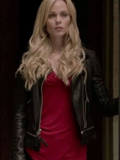 Shop Elena Michaels Bitten Leather Jacket