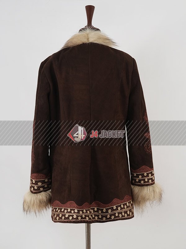 Buy Elle Fanning A Complete Unknown Shearling Jacket