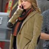 Shop Ellen Pompeo Brown Suede Blazer