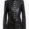 Shop Hamnet Jessie Buckley Leather Jacket
