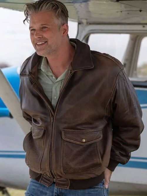 Shop Heartland S19 Kerry James Brown Leather Jacket