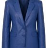 Buy Morgan Gillory Blue Leather Blazer
