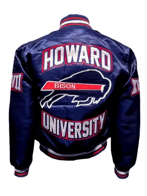 Shop Howard University Cropped Blue Jacket