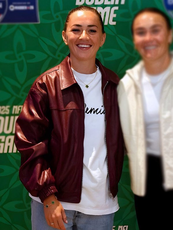 Shop Katie McCabe Matchup Dublin Game Maroon Jacket