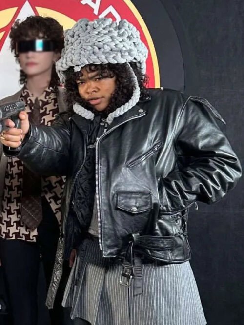 Shop Kerrice Brooks Star Trek Starfleet Academy Black Leather Jacket