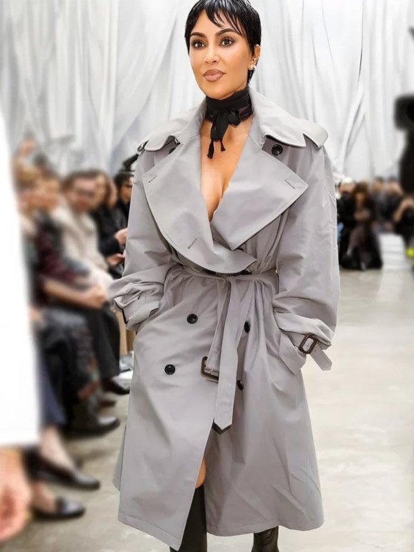 Shop Kim Kardashian Trench Coat