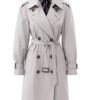 Buy Kim Kardashian 2025 Grey Trech Coat