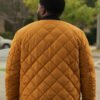 Shop Loot Ron Funches Yellow Quilted Jacket
