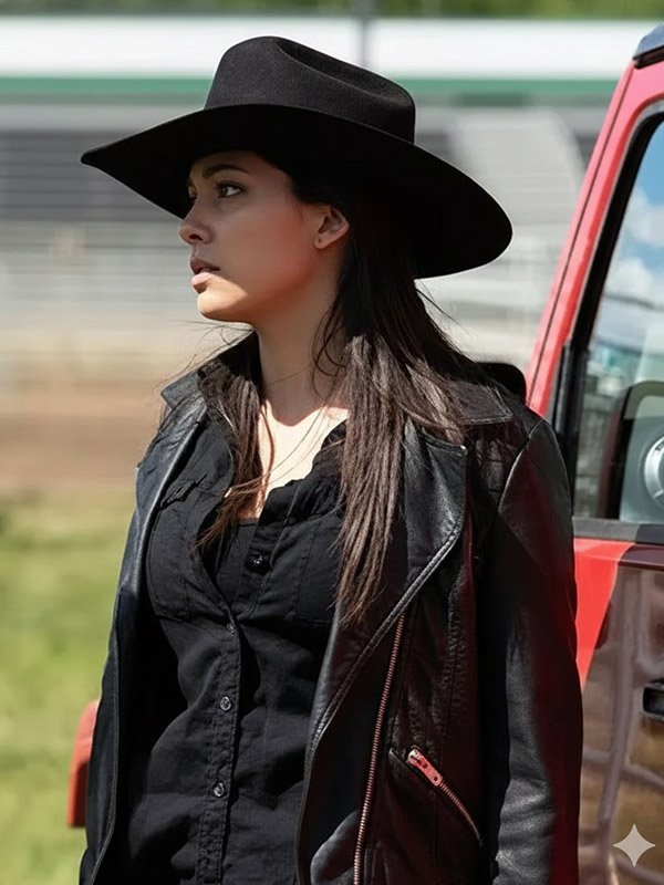 Shop Madison Cheeatow Heartland Black Leather Jacket