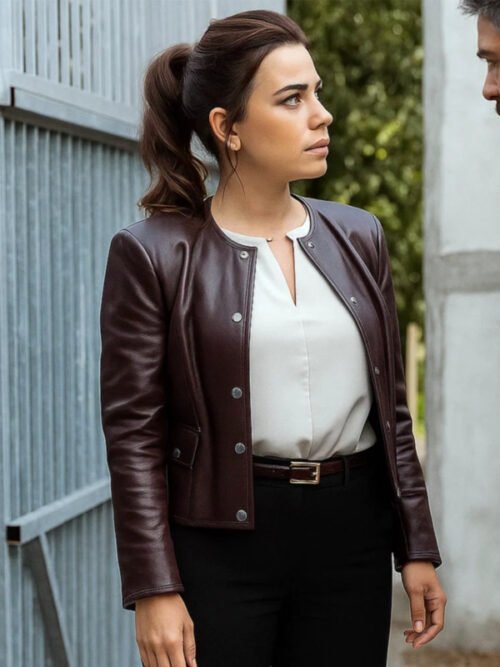 Shop Martine Aranow Maroon Jacket