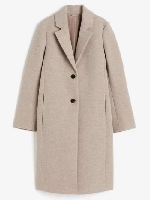 Shop Murder in a Small Town S02 Ella Cannon Beige Coat