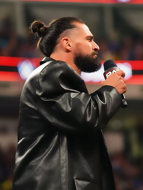 Shop Seth Rollins 2025 Monday Night RAW Leather Coat