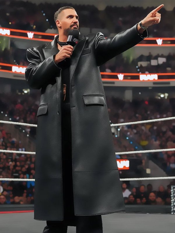Buy Seth Rollins 2025 Monday Night RAW Black Coat