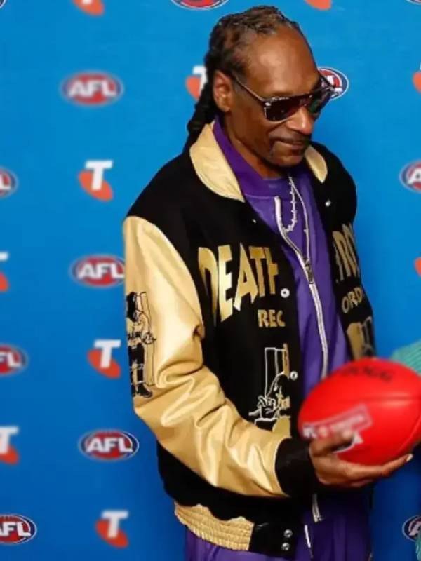 Shop AFL Grand Final 2025 Snoop Dogg Varsity Jacket